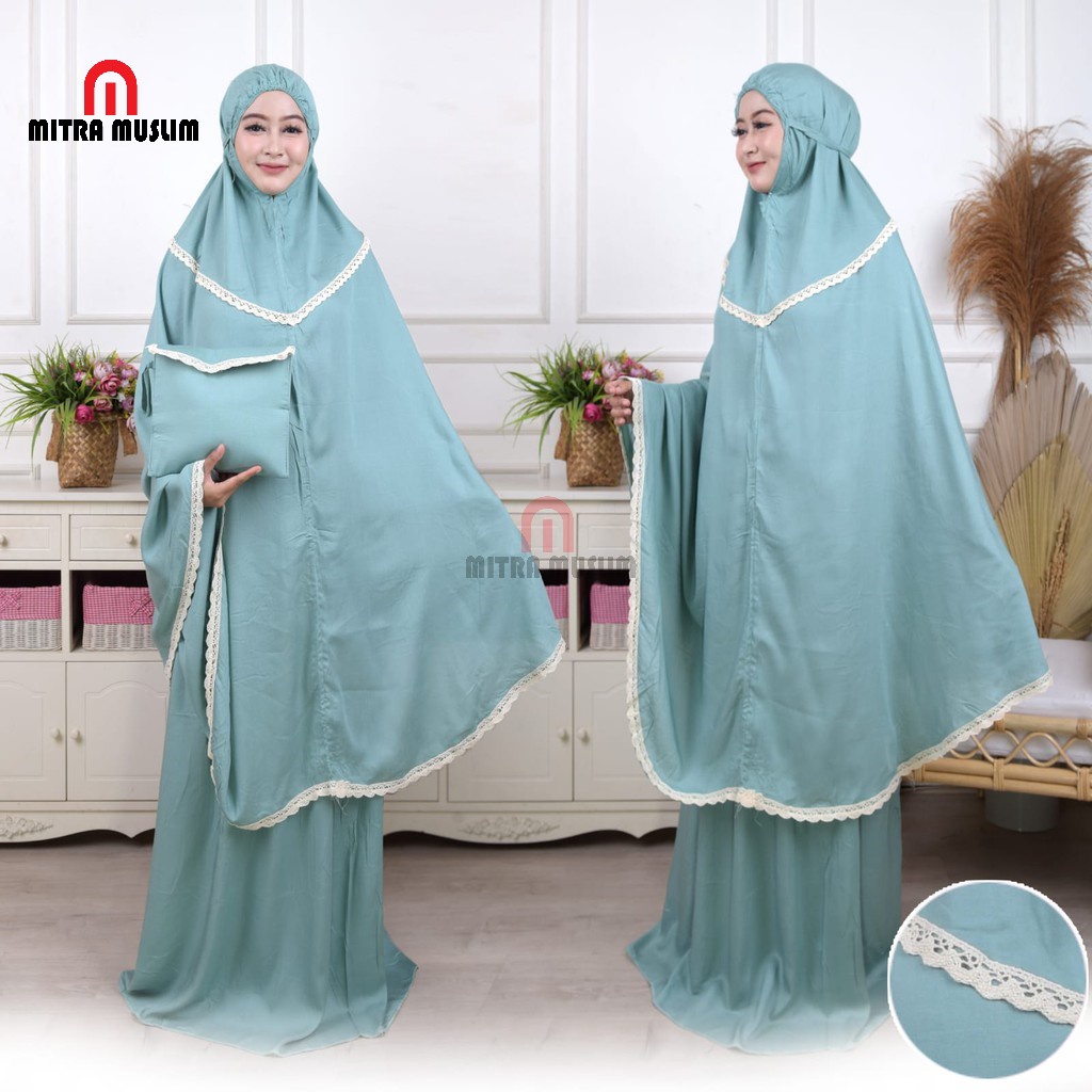 Mukena Dewasa Bali Katun Rayon Renda Bahan Adem  Termurah &amp; Berkualitas