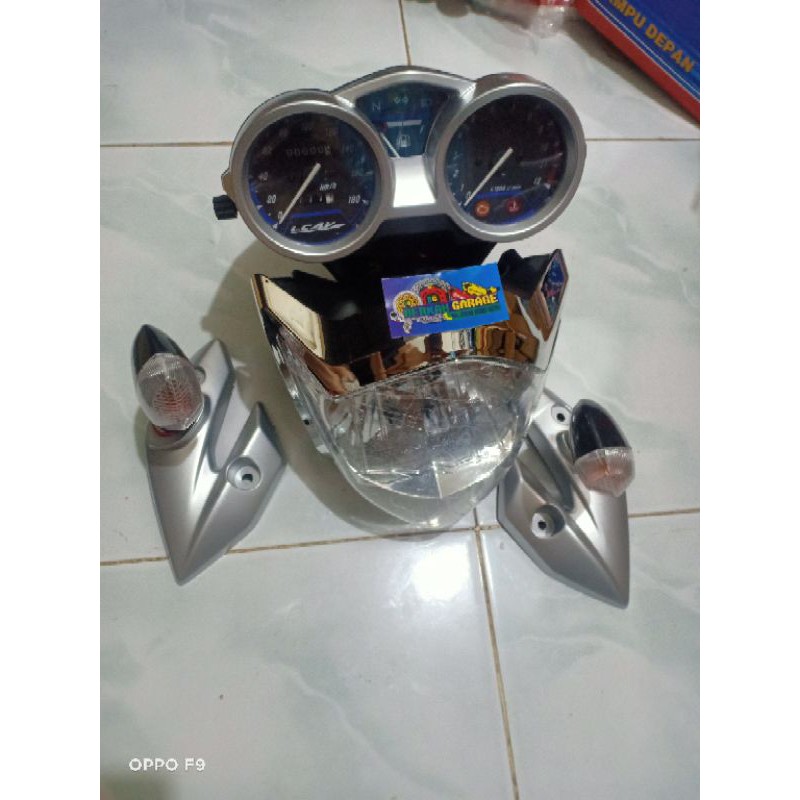 Paket Komplit Hedlamp Spidometer Kuping Lampu Plus Sen 2 Pic Vixion Old