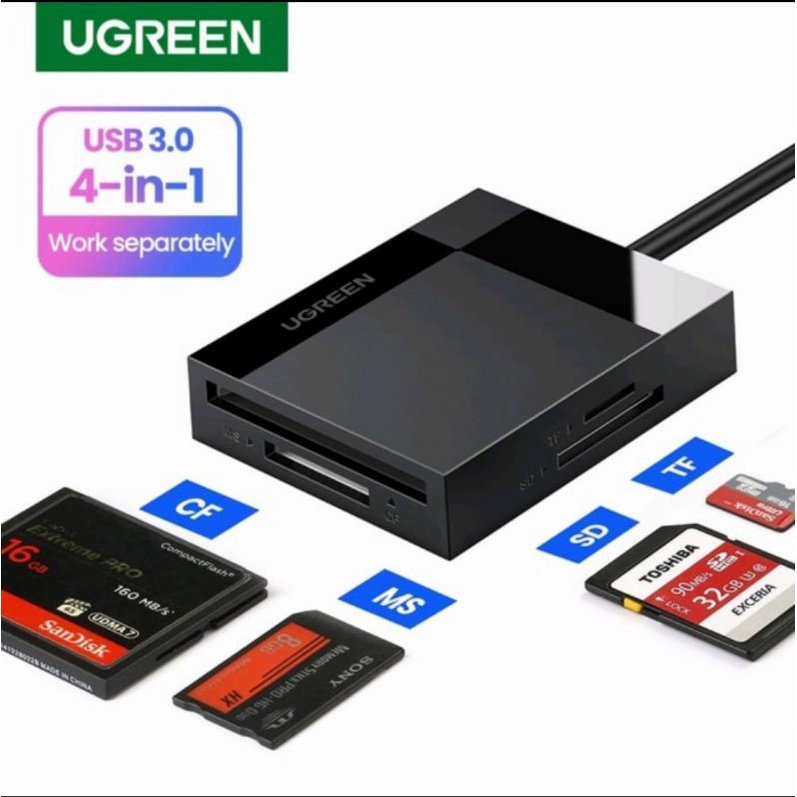 Ugreen Card Reader Usb 3.0- Ugreen Adapter Card Reader for CF MS SD TF