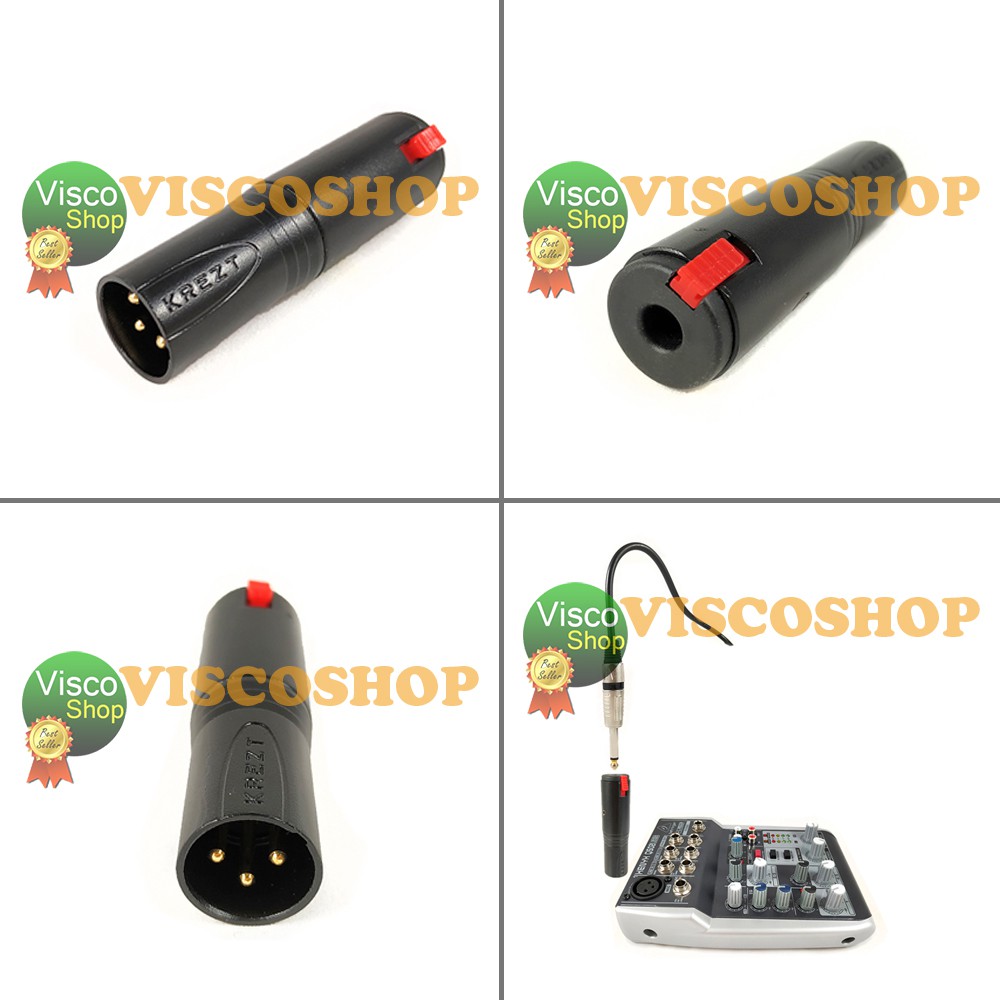 Jek Convert Jack Akai female ke XLR canon Male Adapter 011