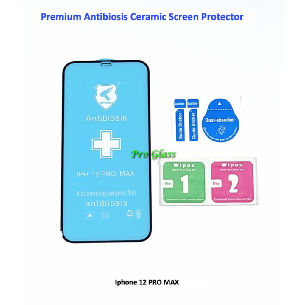 Iphone 12 / 12 MINI / 12 PRO / 12 PRO MAX Antibiosis Ceramic AntiShock Screen Protector