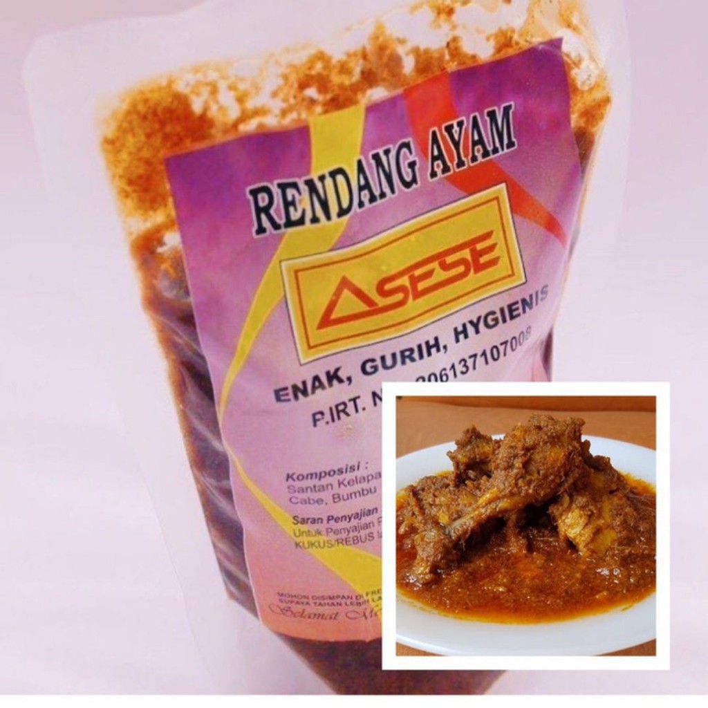 

Rendang ayam 500 gr asese