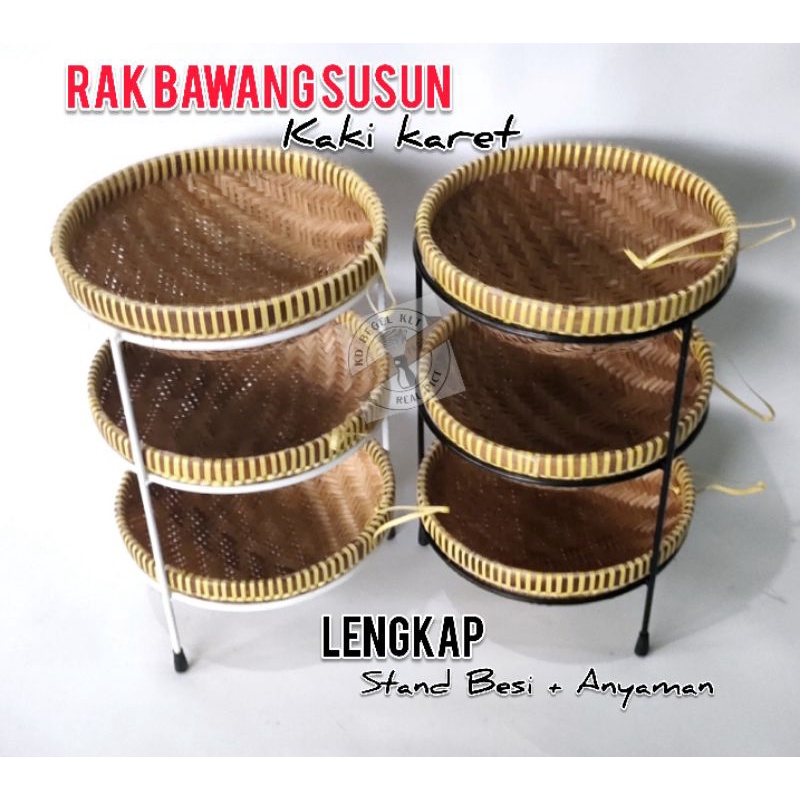 rak bawang kalo B /rak bawang susun /rak bumbu dapur