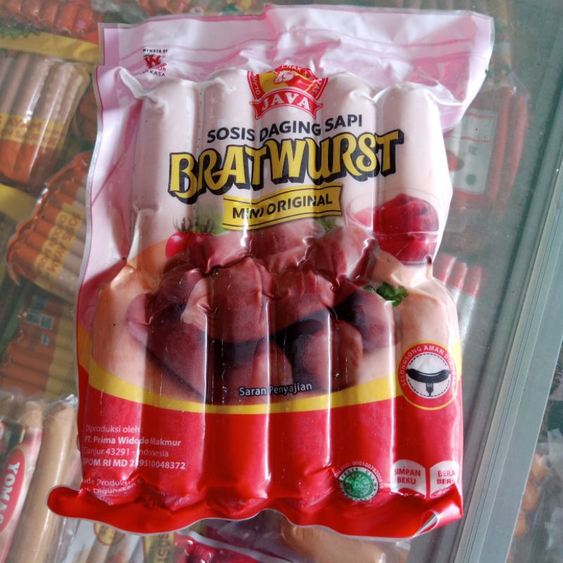 

Java Sosis Sapi Bratwurst Mini 500g, Java Sosis Sapi Bratwurst Jumbo 500g, Fiesta Sosis Ayam 500g