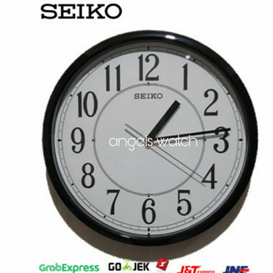 JAM DINDING SEIKO ORIGINAL 30 CM QXA756J QXA756/ JAM SEIKO-HITAM