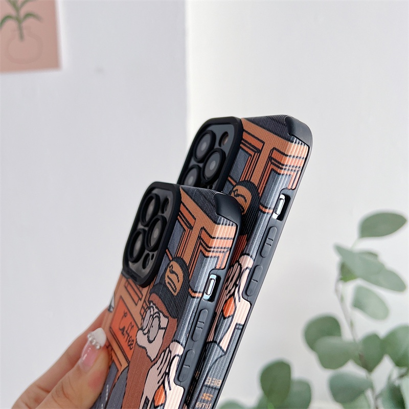 Soft case Silikon Motif Kartun Ilustrasi Untuk iphone 11 pro max 12 13 pro max X Xs max XR 7plus 8plus 7 8 se2020