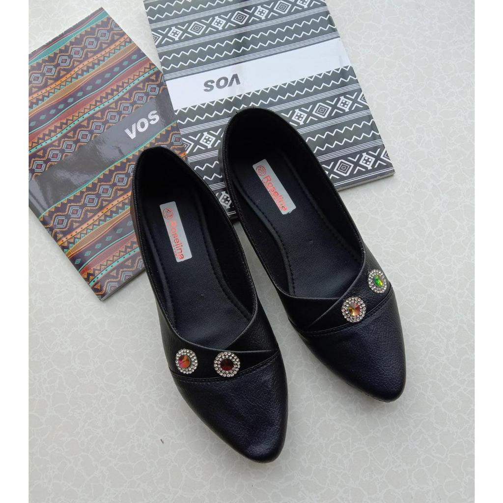 Jorda Flatshoes Sepatu Balet korean style Variasi dua mutiara cantik FF-05 2 MUTE