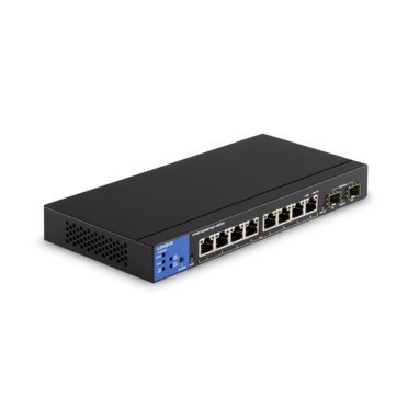 Linksys LGS310MPC 8-Port Managed Gigabit PoE+ Switch, 2 1G SFP 110W