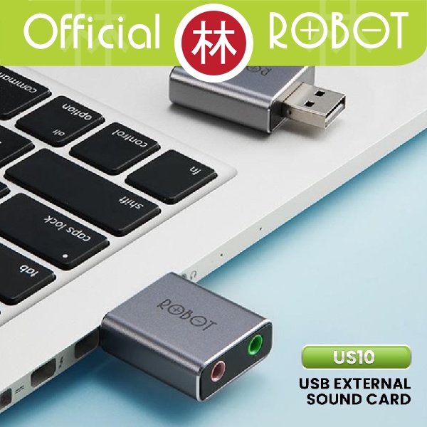 Robot US10 USB External Sound Card Eksternal USB 2.0 PC Laptop