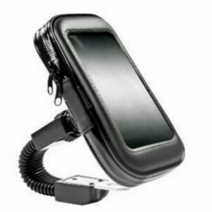 Holder Waterproof Anti Air Case Pegangan HP GPS Di Spion Sepeda Motor