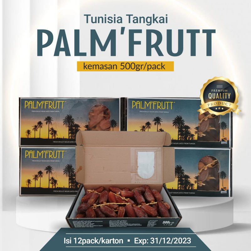 

Baru Kurma Palm Fruit Tunisia Asli 500gr, Kurma Tangkai