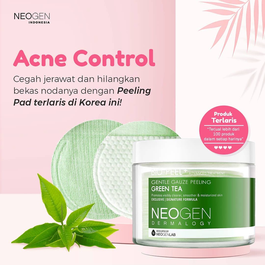 ❤ BELIA ❤ NEOGEN Dermalogy Bio Peel Gauze Peeling Green Tea | Lemon | Wine 1 Pad Sachet Ecer ✔️BPOM