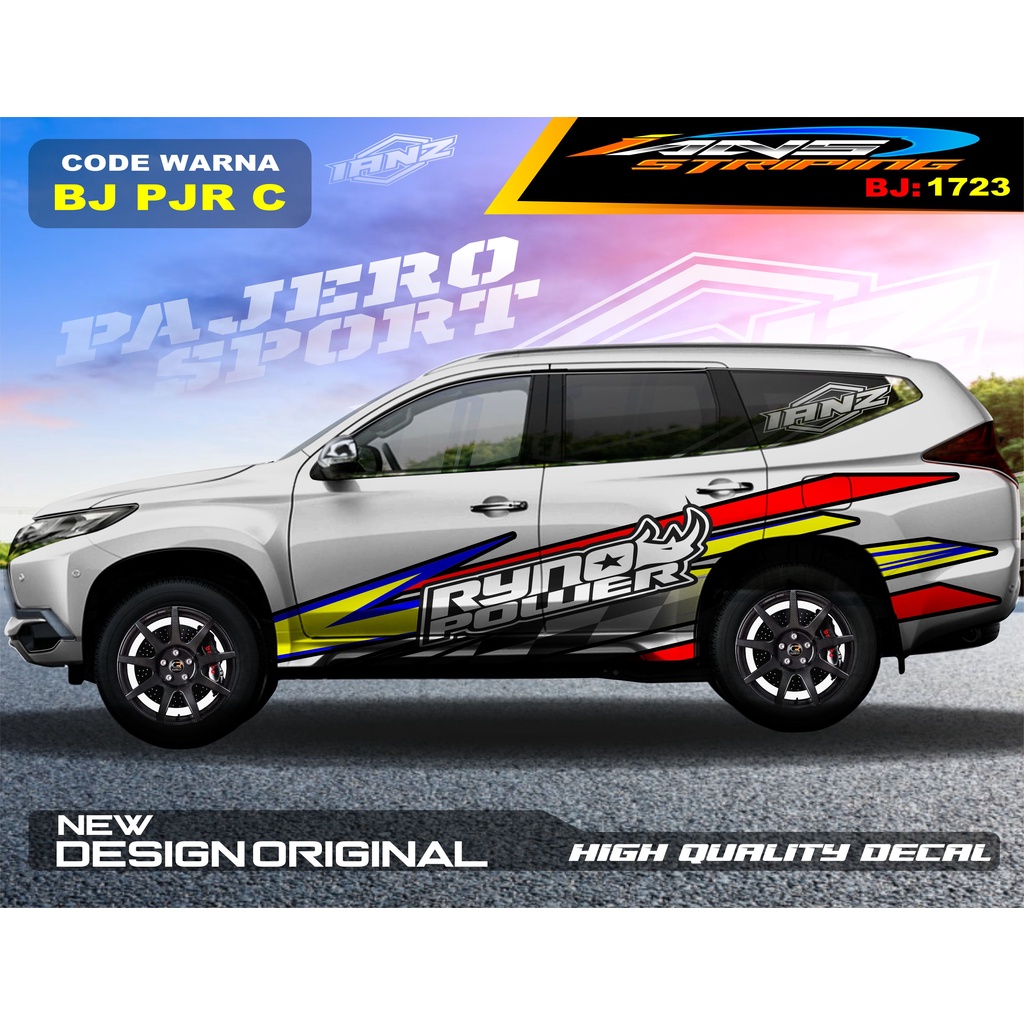 STIKER DECAL MOBIL PAJERO / STIKER MOBIL GRAND LIVINA / VARIASI STIKER PAJERO / STIKER MOBIL