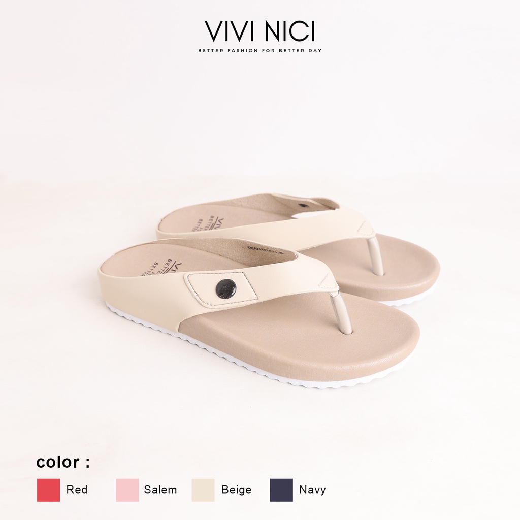 Vivi Nici - Osaki Sandal Jepit Wanita-Beige