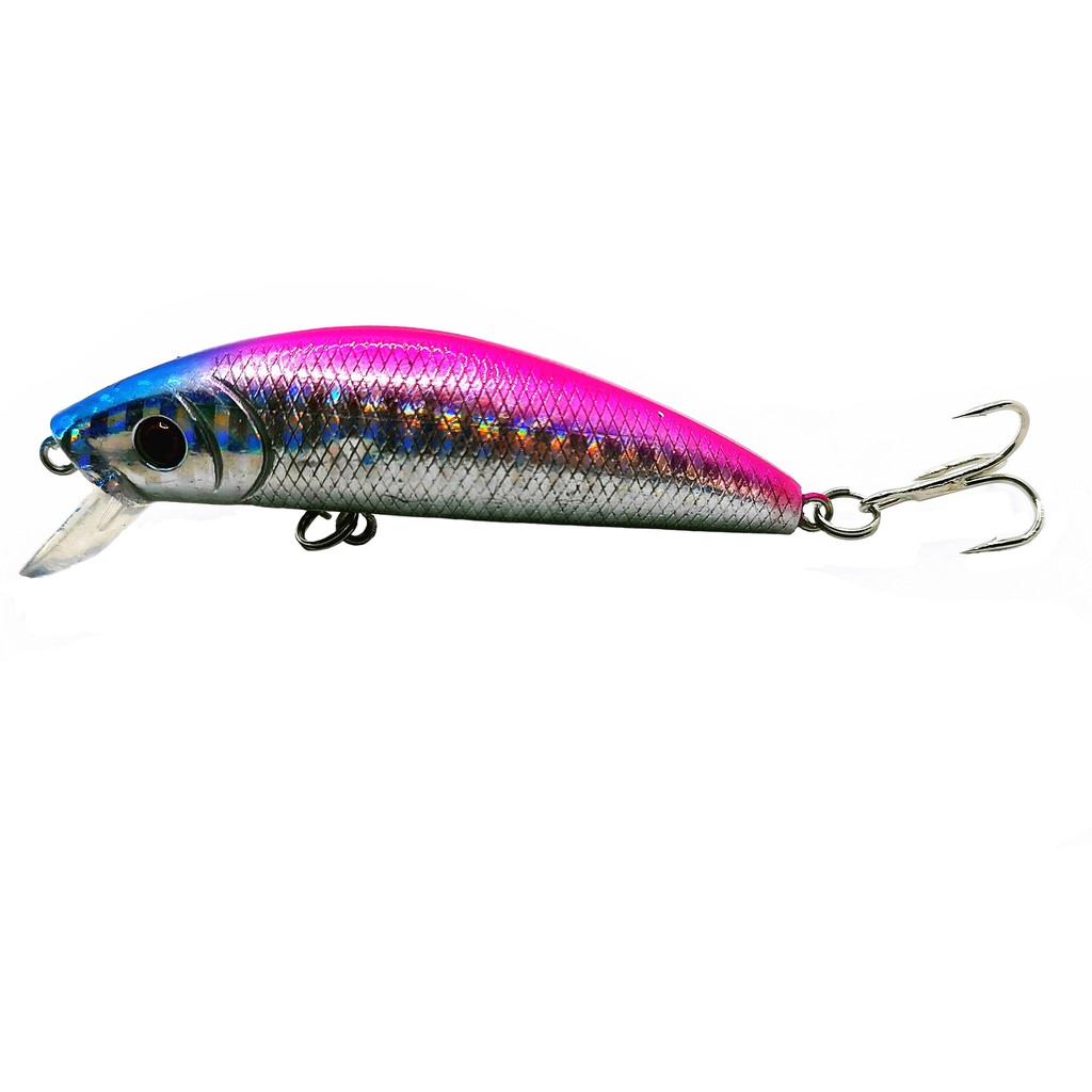 Shengyao 1Pcs New Minnow Umpan Pancing 7cm 7g Swimbait Fishing Lure Ikan Bass Wobbler Luminous Floating Bait Kail Memancing Tackle