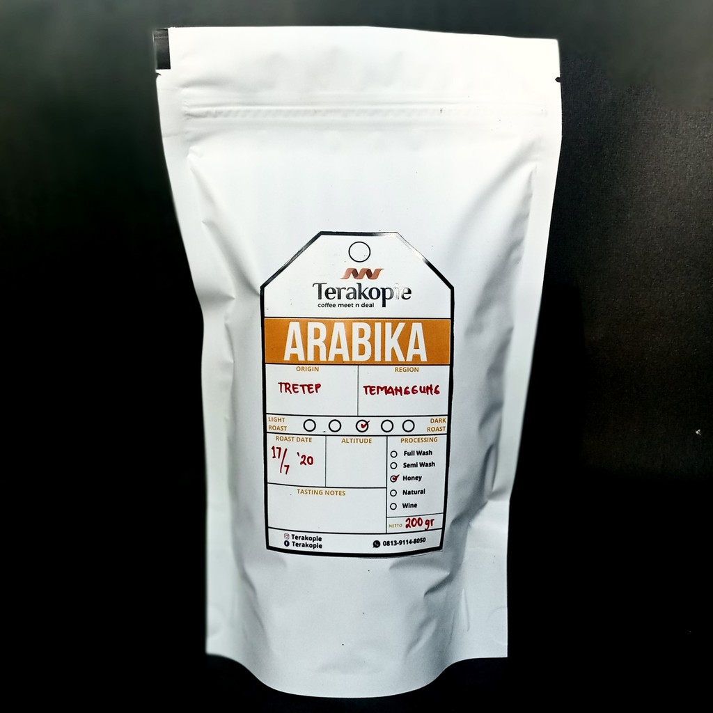 

TERAKOPIE - Arabika Temanggung Natural Process - 200gr