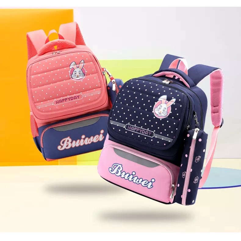 BATOSAI BUIWEI - Tas Ransel Anak Sekolah Karakter Fashion Kids Backpack Cute Murah Batam Tas Kanvas