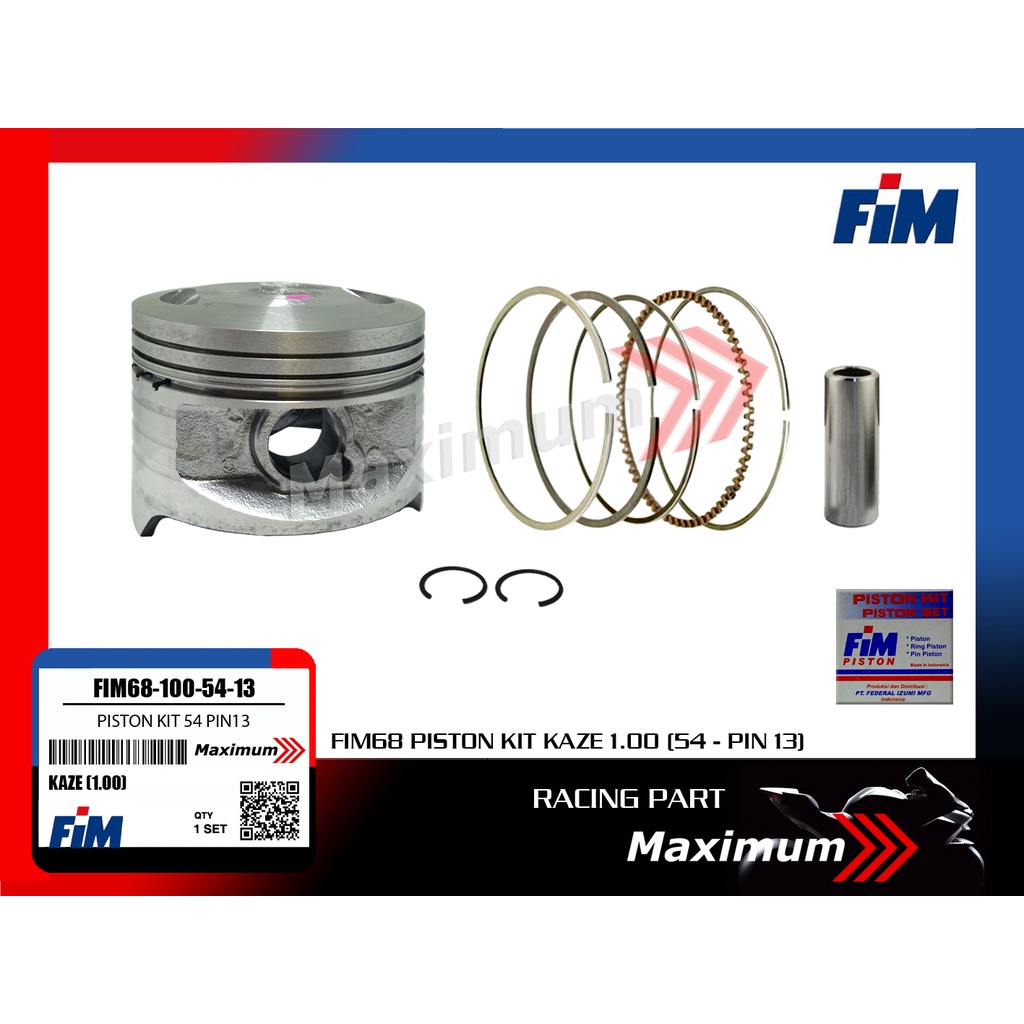 FIM 68-100 Piston Kit Kaze (54 Pin 13)