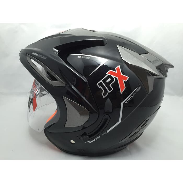 Helm JPX double visor Black