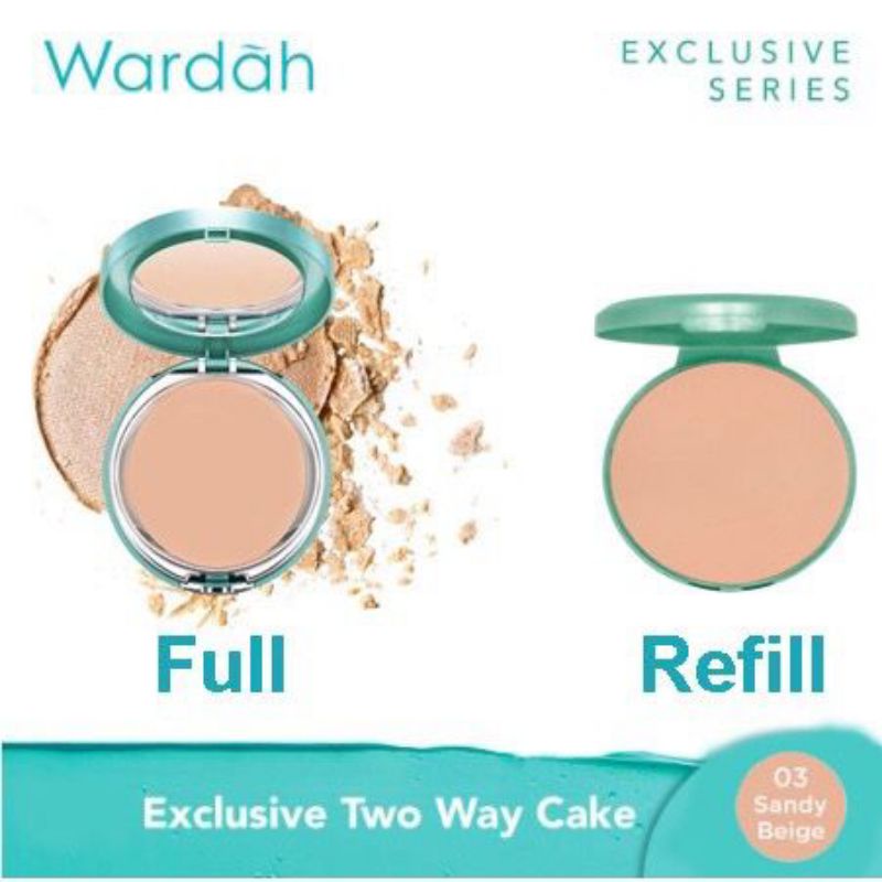 Wardah Exclusive Two Way Cake | full | refill