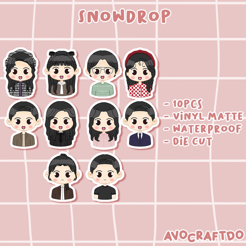 [ AVOCRAFTDO ] Sticker Kdrama Snowdrop Die Cut