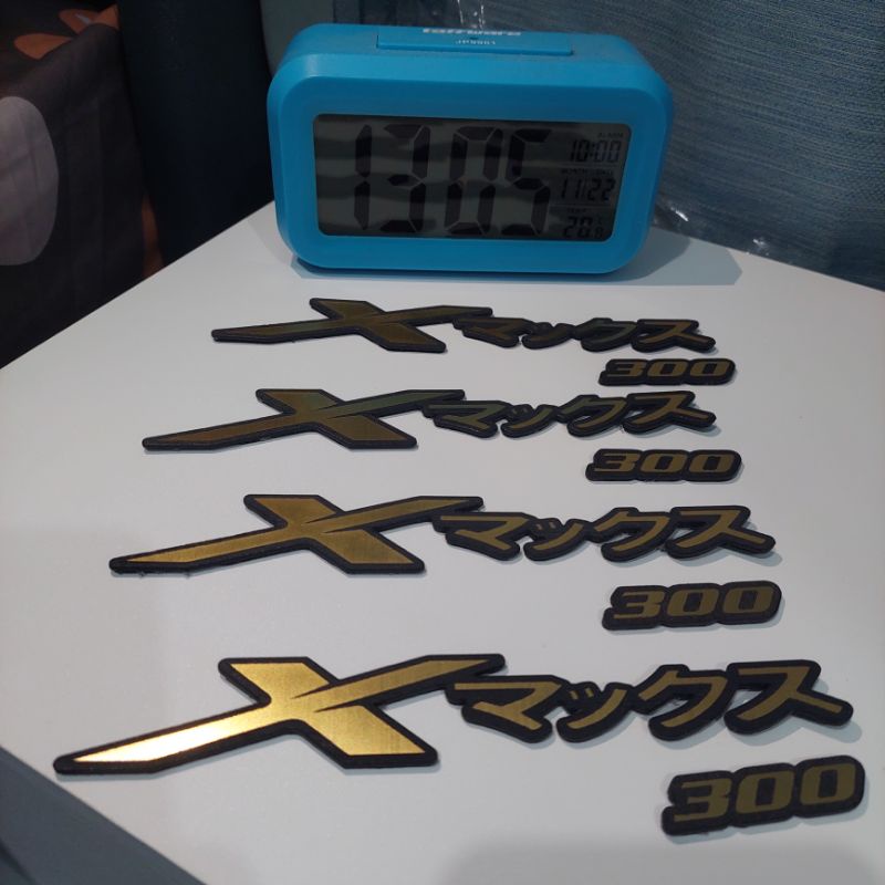 EMBLEM LOGO YAMAHA XMAX 300, X-MAX JAPAN GOLD