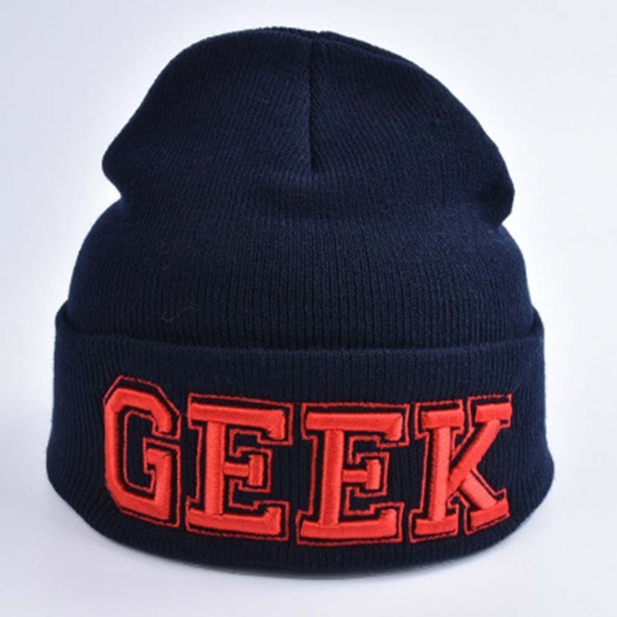 kupluk beanie GEEK topi pria import murah musim dingin winter