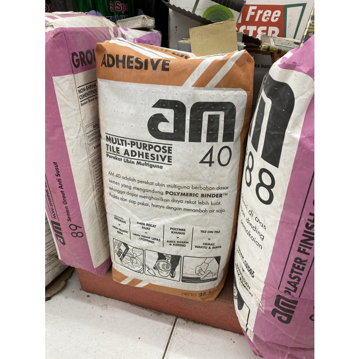 AM Perekat Keramik Diatas Keramik Multipurpose Tile Adhesive AM 40 25Kg