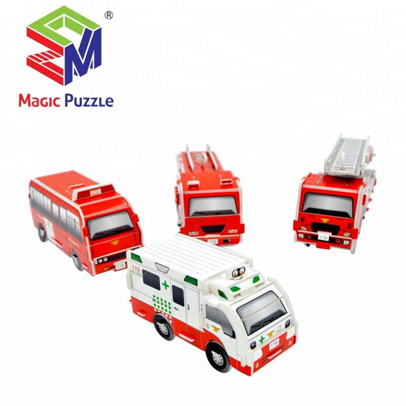 Puzzle 3D Fire Truck - FIRE SERIES - Mainan Edukasi Kendaraan B368-22