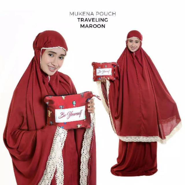Mukena Rayon Renda Pouch Motif