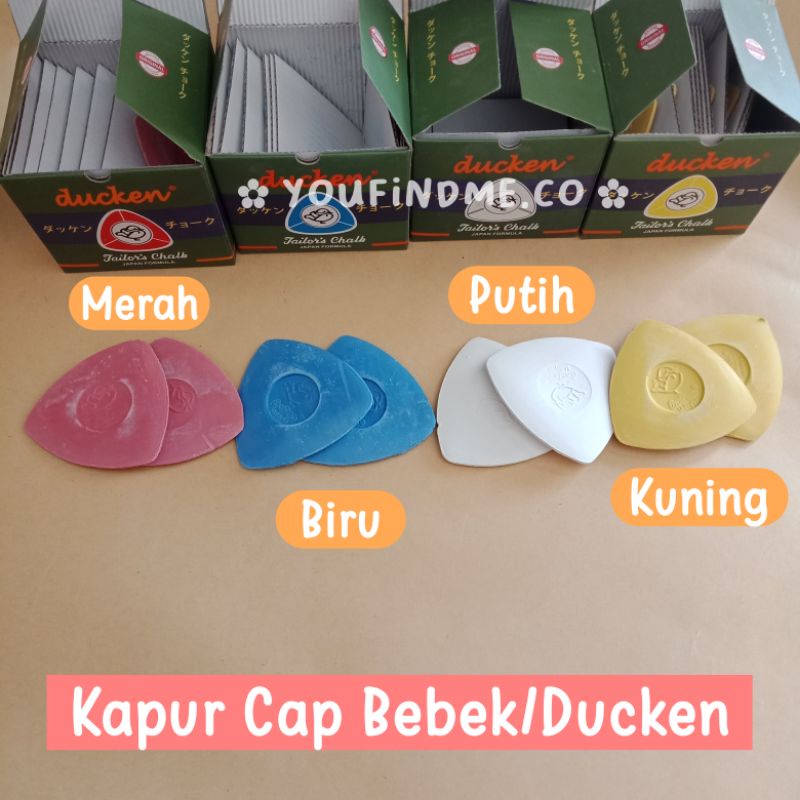 Kapur Kain/ Kapur Segitiga/ Kapur Jahit Cap Bebek/Ducken