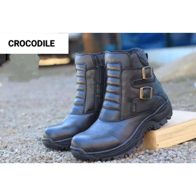 Jual SEPATU SAFETY BOOTS PRIA DENGAN BAHAN 100 KULIT ASLI ORIGINAL