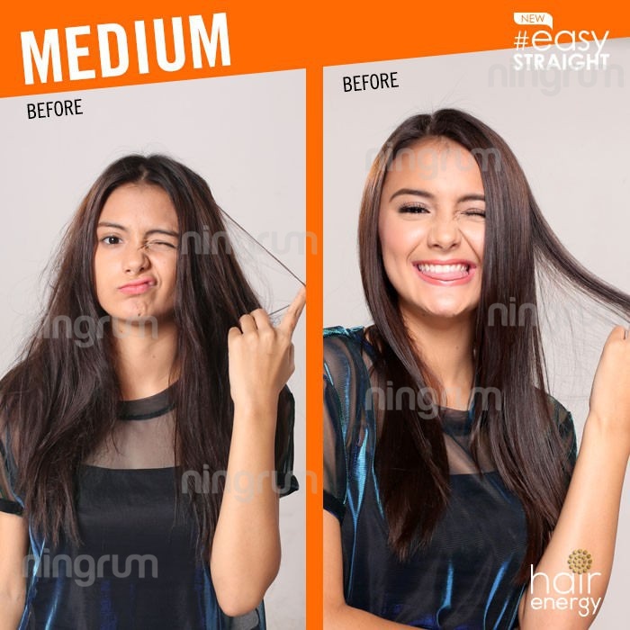 Ningrum - MAKARIZO Easy Straight DIY Kit | Pelurus Rambut EasyStraight | Mild Medium Strong 80mL 120mL - 6306