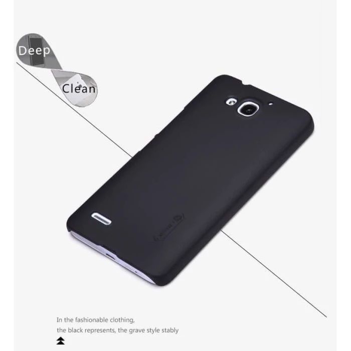 HUAWEI HONOR 3X NILLKIN HARDCASE FROSTED SHIELD ORIGINAL COLOR BLACK