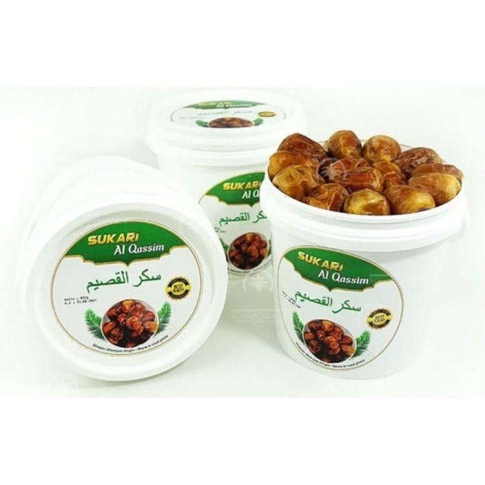 

Kurma Sukari Ember 850 Gr aL Qossim basah Premium Quality