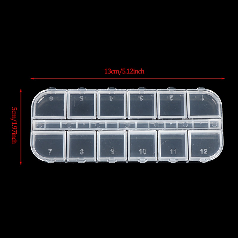 [FULL] 1PC Dental Storage Box 12 Container Dental Orthodontic Brackets Bands Parts Case