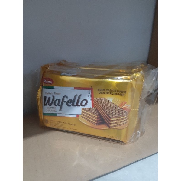 

Wafello - Wafer dengan varian rasa butter caramel (Pack)