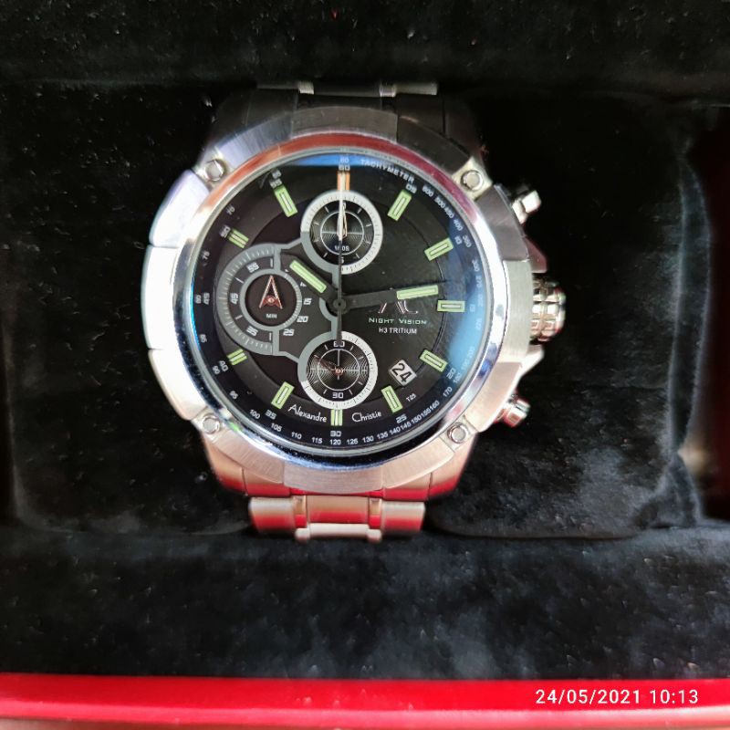 Jam Tangan Alexandre Christie 9203 NMC Silver