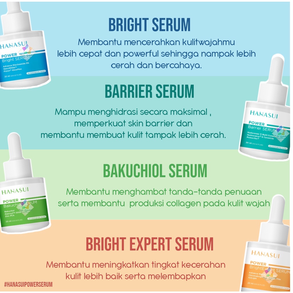 ❤ RATU ❤ Hanasui | Lomira | Swana Serum Whitening Gold | Vit C | Collagen | Anti Acne | Propolis | Rich | Bright Up | Men | Whitening Spotless | Pore Minimizer | Acne Fighter | Power