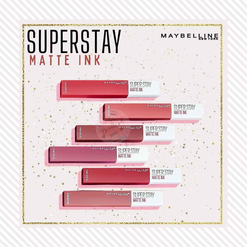 Maybelline Superstay Matte Ink Liquid Matte Lipstick Make Up ( Tahan Lama Hingga 24 Jam )