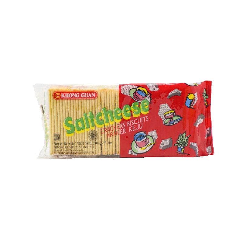 

Khong Guan Saltcheese Crackers Kemasan 200gr