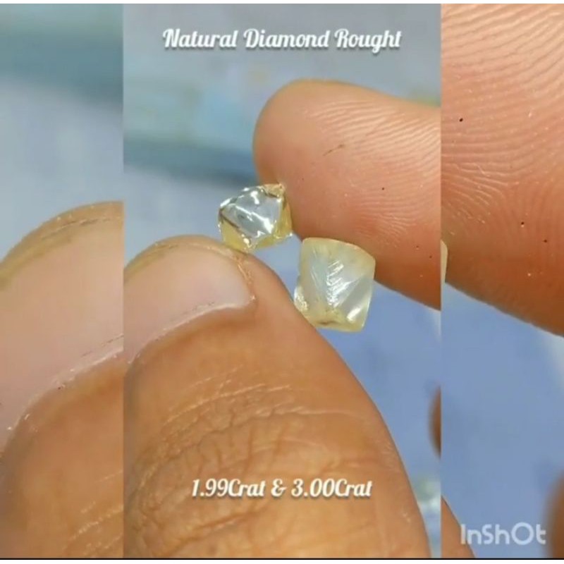 batu mentahan berlian banjar asli diamond cocok untuk koleksi kolektor permata mulia batuan alam