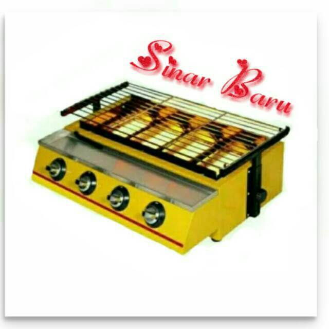 Kompor panggangan Sosis 4 tungku