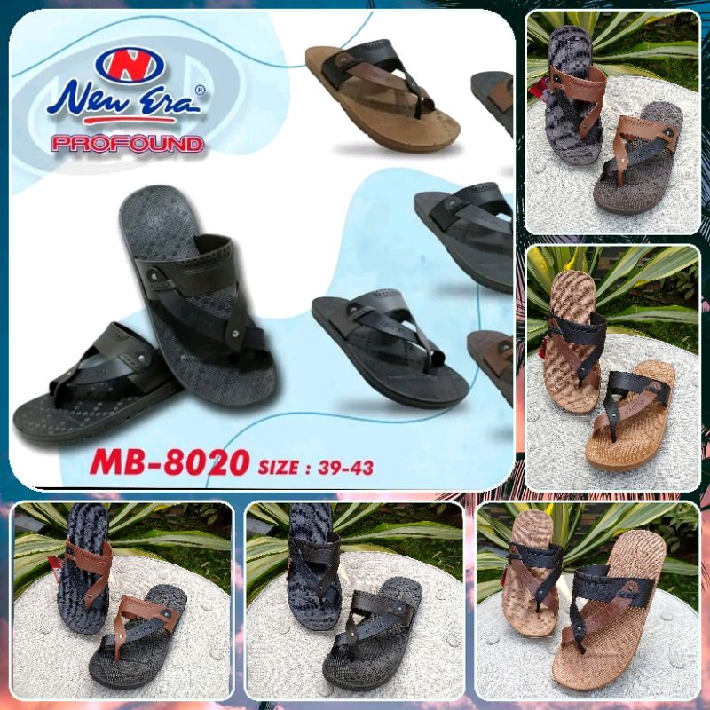 SANDAL KARET NEW ERA MB E 8020 / 7019 SIZE 39-43 100% ORIGINAL