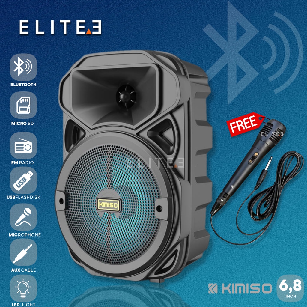 SPEAKER BLUETOOTH + MIC MEGABASS 668 SERIES Hi-Fi STEREO