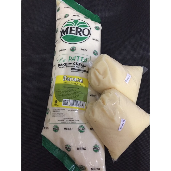 Mero Lepatta Bakery Cream Banana Filling Topping Pisang repack 250gr