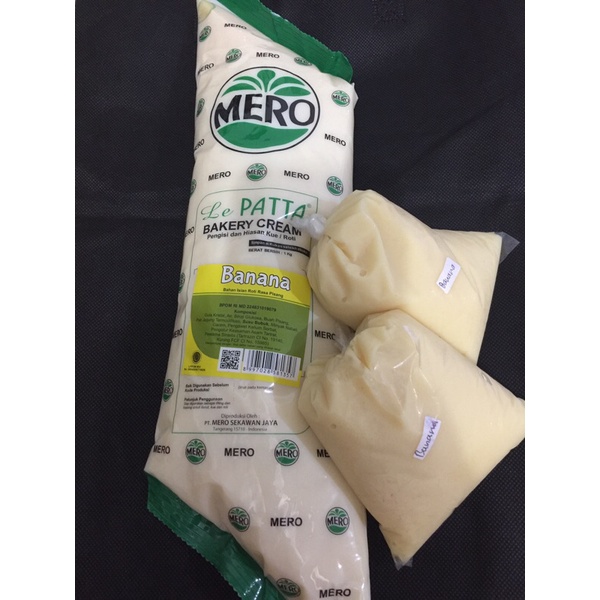 

Mero Lepatta Bakery Cream Banana Filling Topping Pisang repack 250gr