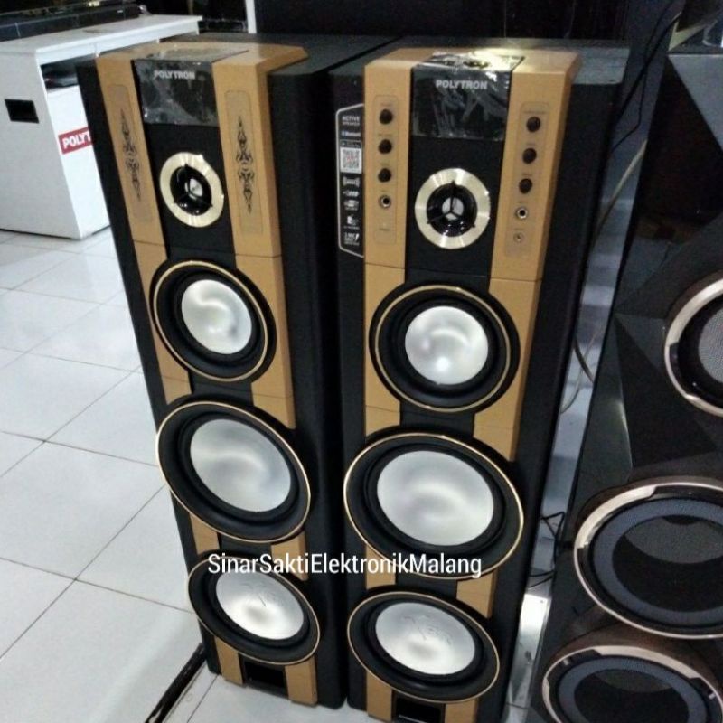 Speaker Aktif Polytron PAS 69 PAS69 USB Bluetooth Berdiri Besar Karaoke Malang