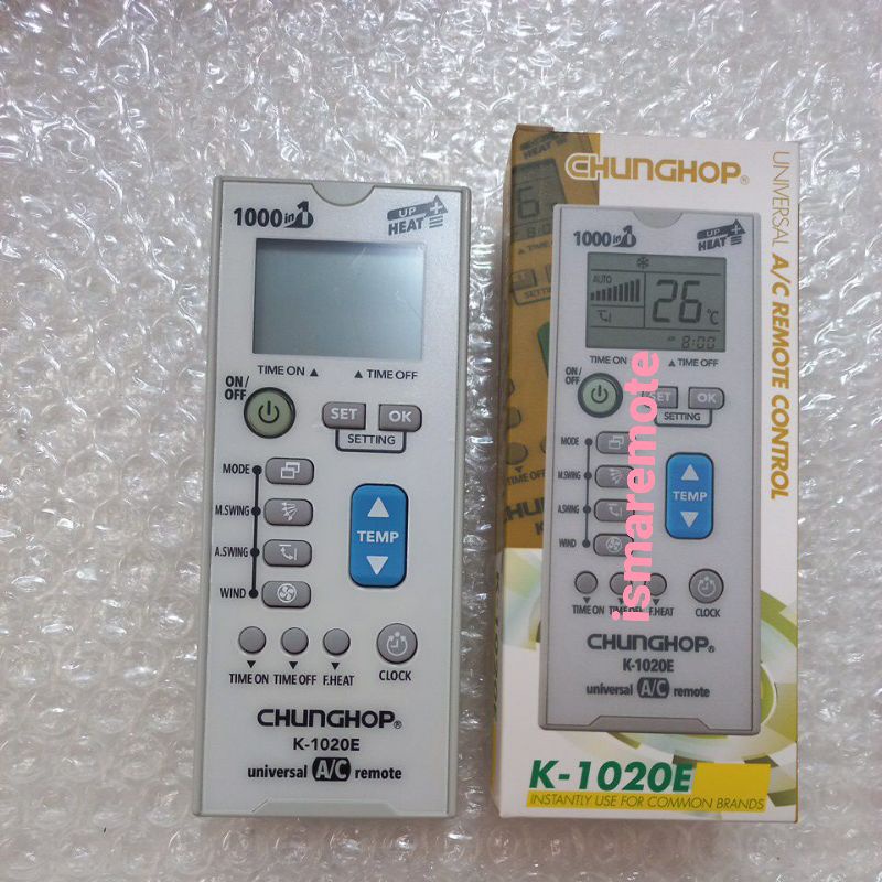 REMOTE REMOT AC MULTI UNIVERSAL CUNGHOP K1020E