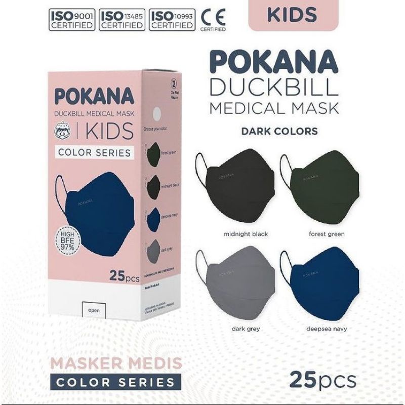 Masker Pokana Duckbill Kids Original | Pokana Anak | 1 Box